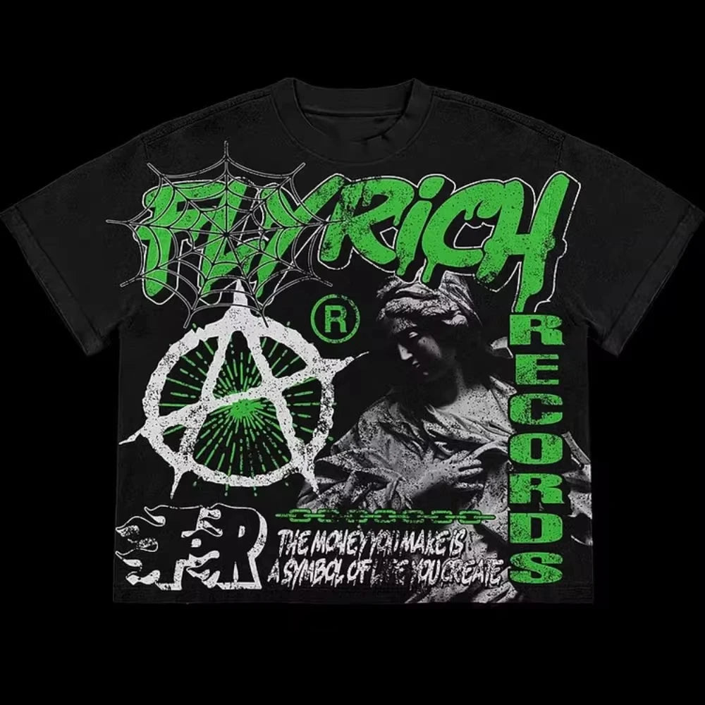 Vintage FlyRich World Graphic T-Shirt