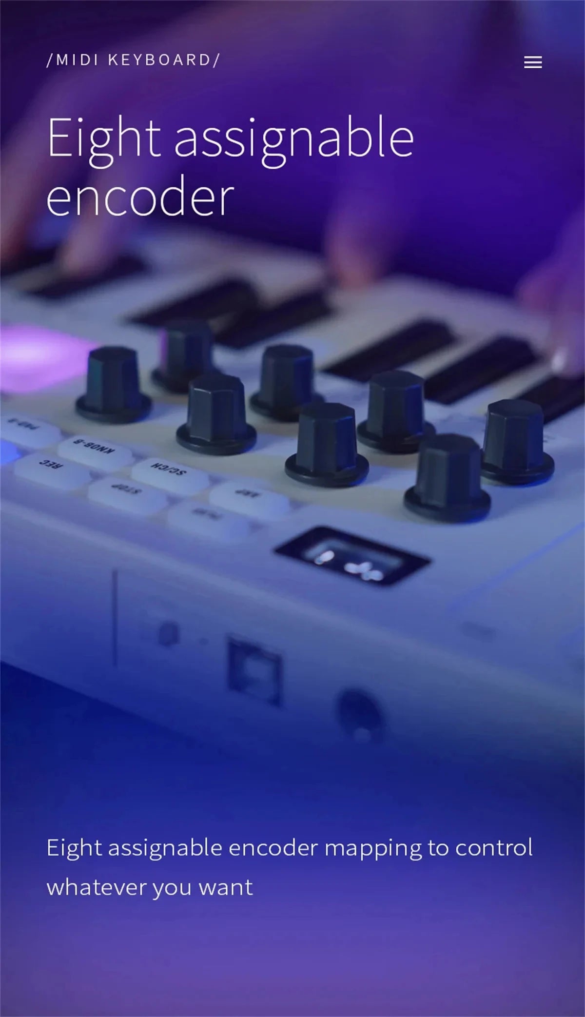 M-VAVE SMK-25 Pro MIDI Controller Wireless/USB DAW Sync | RGB Backlit