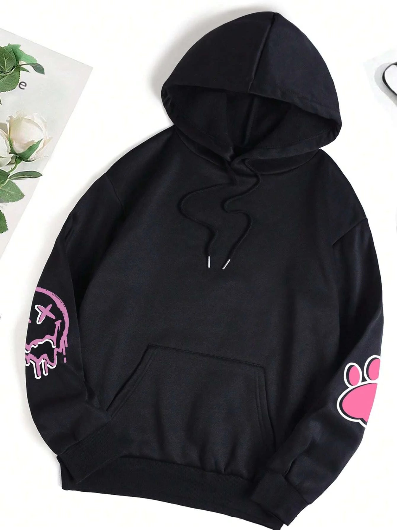 Graphic Bunny Street Fashion Hoodie for Women