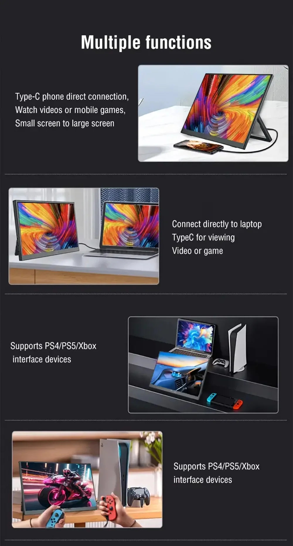 Portable External Wireless/Wired Monitor