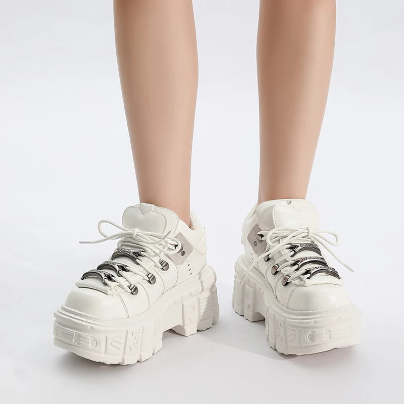 Women's Chunky Retro Platform Ankle Boots