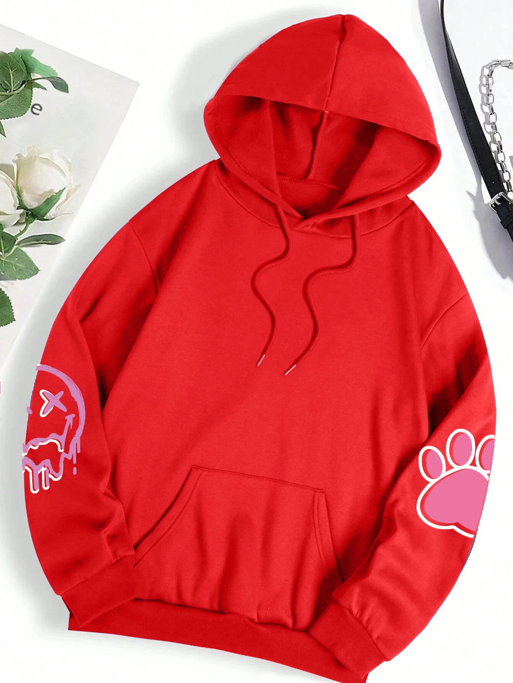 Graphic Bunny Street Fashion Hoodie for Women