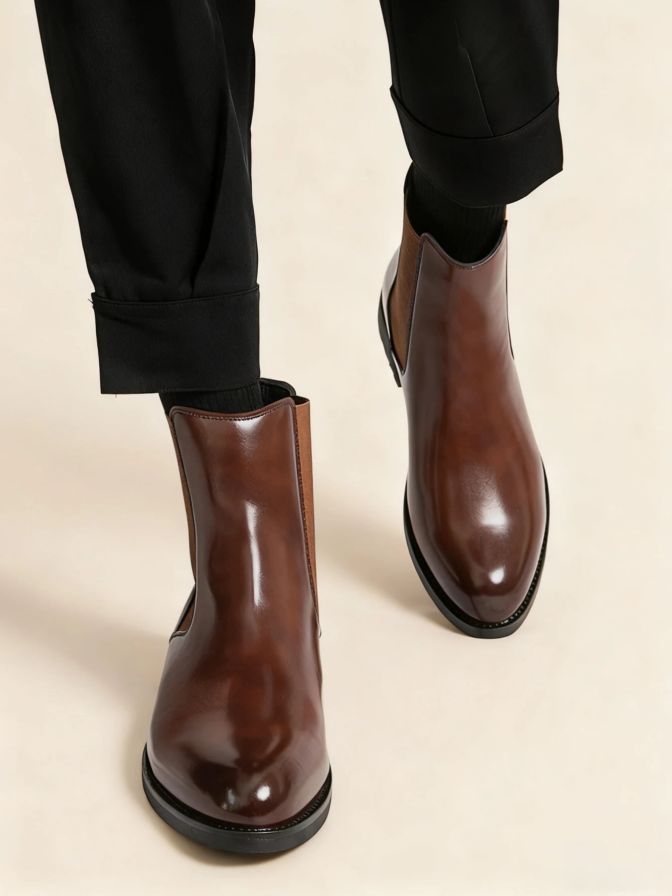 Men's Classic Designer Leather Chelsea Boots