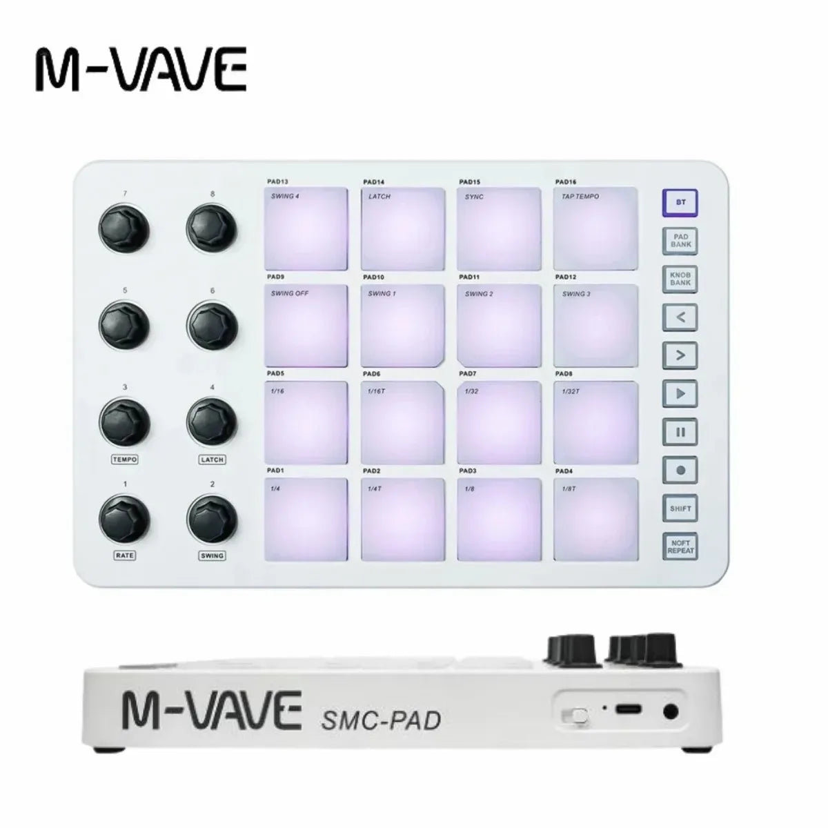 M-VAVE SMC-PAD Portable MIDI Controller Set