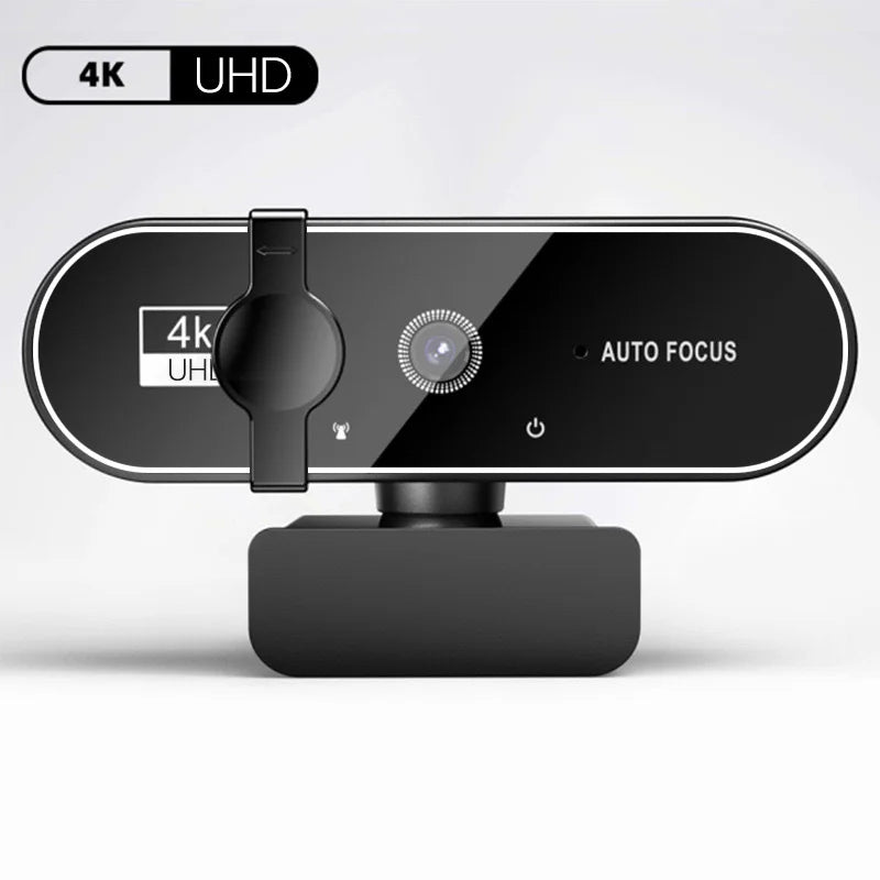 Lenovo 4K/2K/HD Mini Webcam With Microphone and Auto Focus