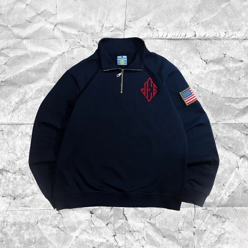 The American Astronaut Quarterzip Sweater