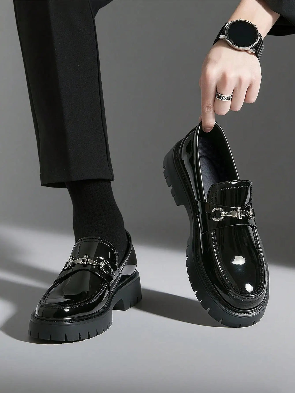 Men's Classic Thick Soled Penny Loafers