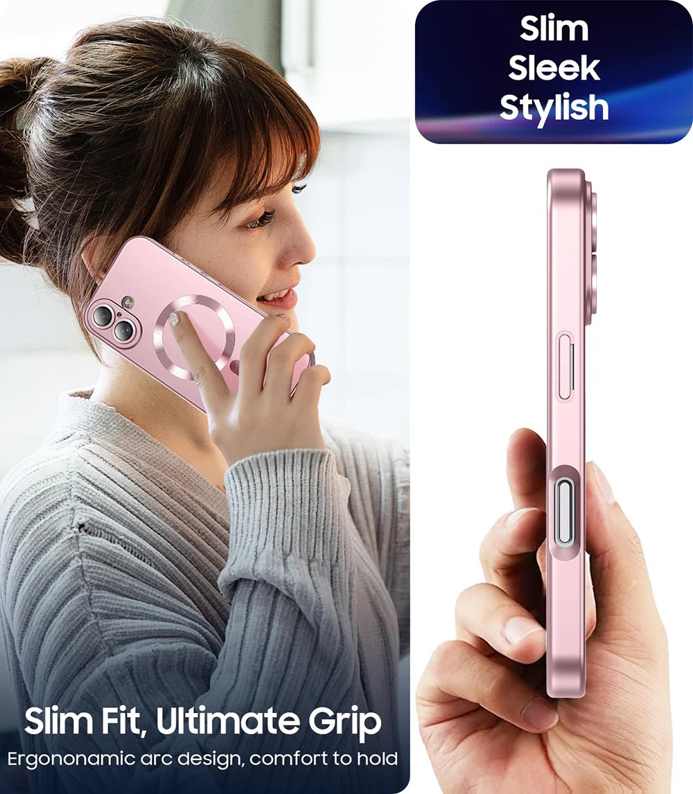 Magnetic Wireless Charging Phone Case For iPhone