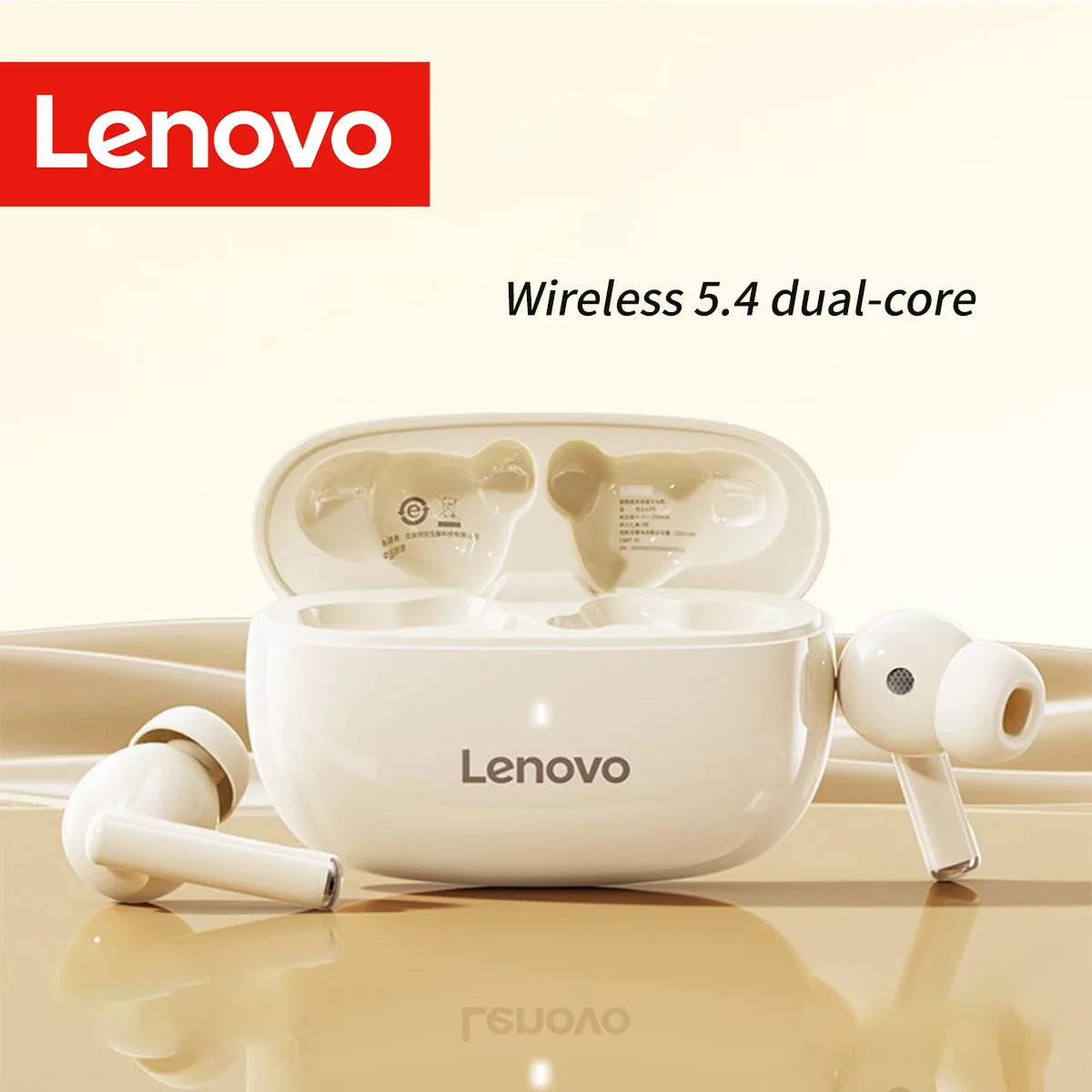 Wireless Bt5.4 Noise Cancelling Earbuds by Lenovo