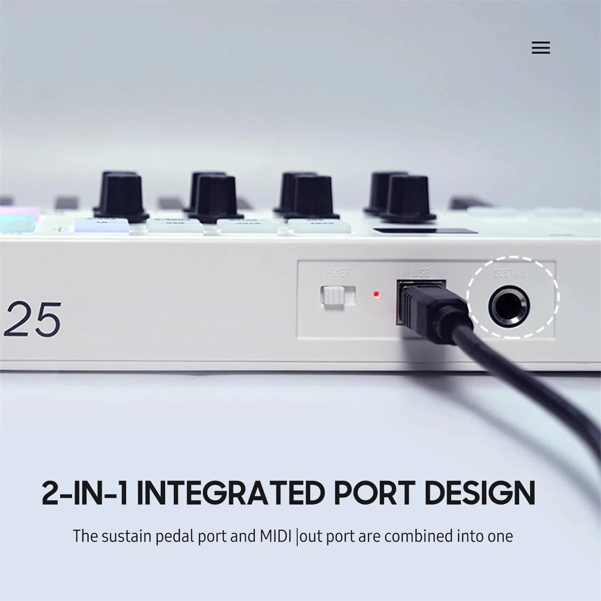 M-VAVE SMK-25 Pro MIDI Controller Wireless/USB DAW Sync | RGB Backlit