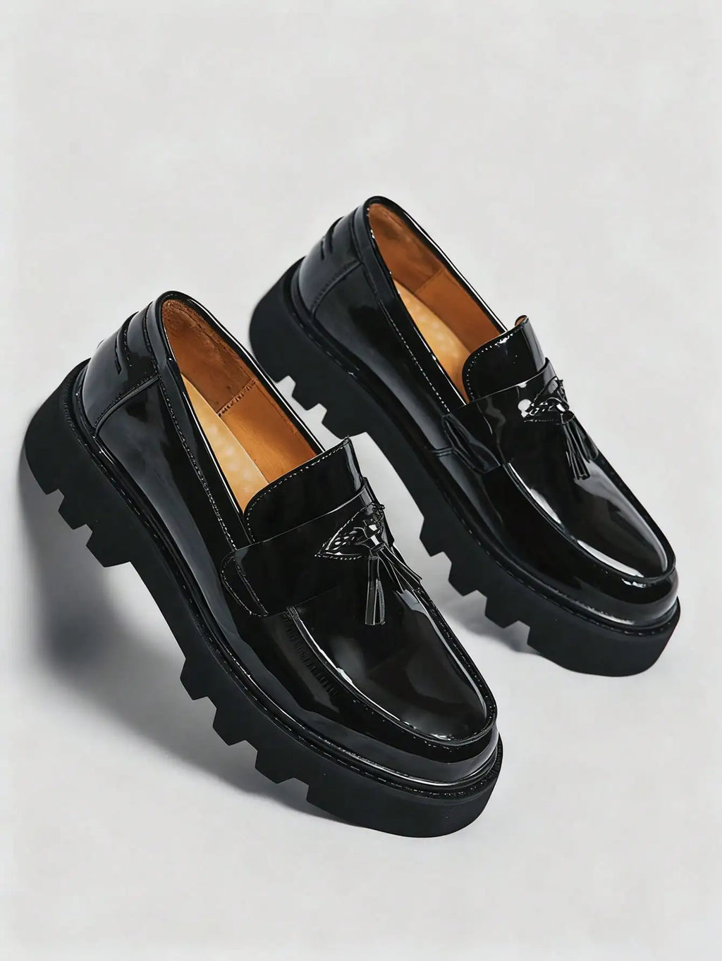 Men's Classic Fashion Thick Sole Penny Loafers Slip-On Business Dress Shoes