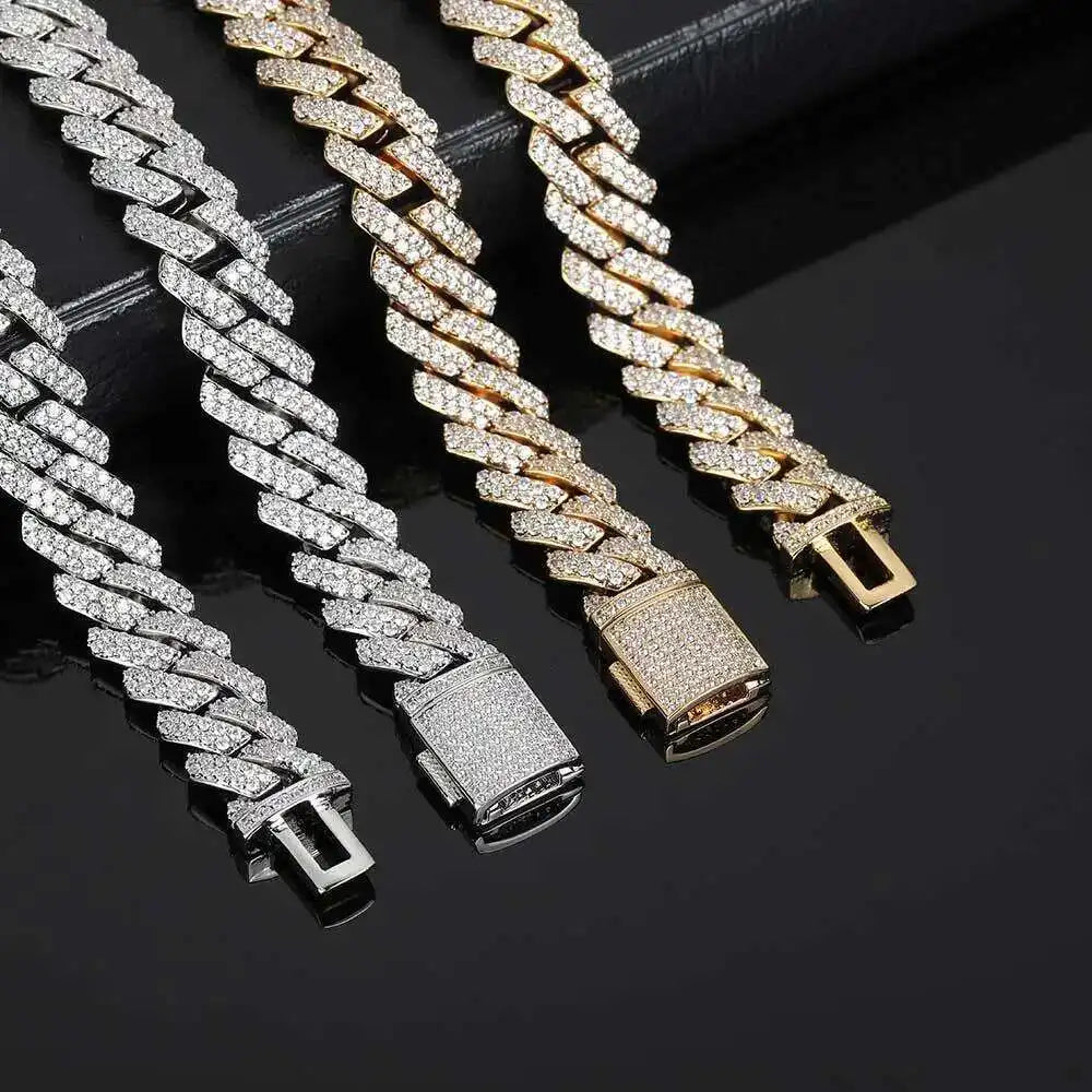 10mm 925 Sterling Silver VVS Moissanite Miami Cuban Link