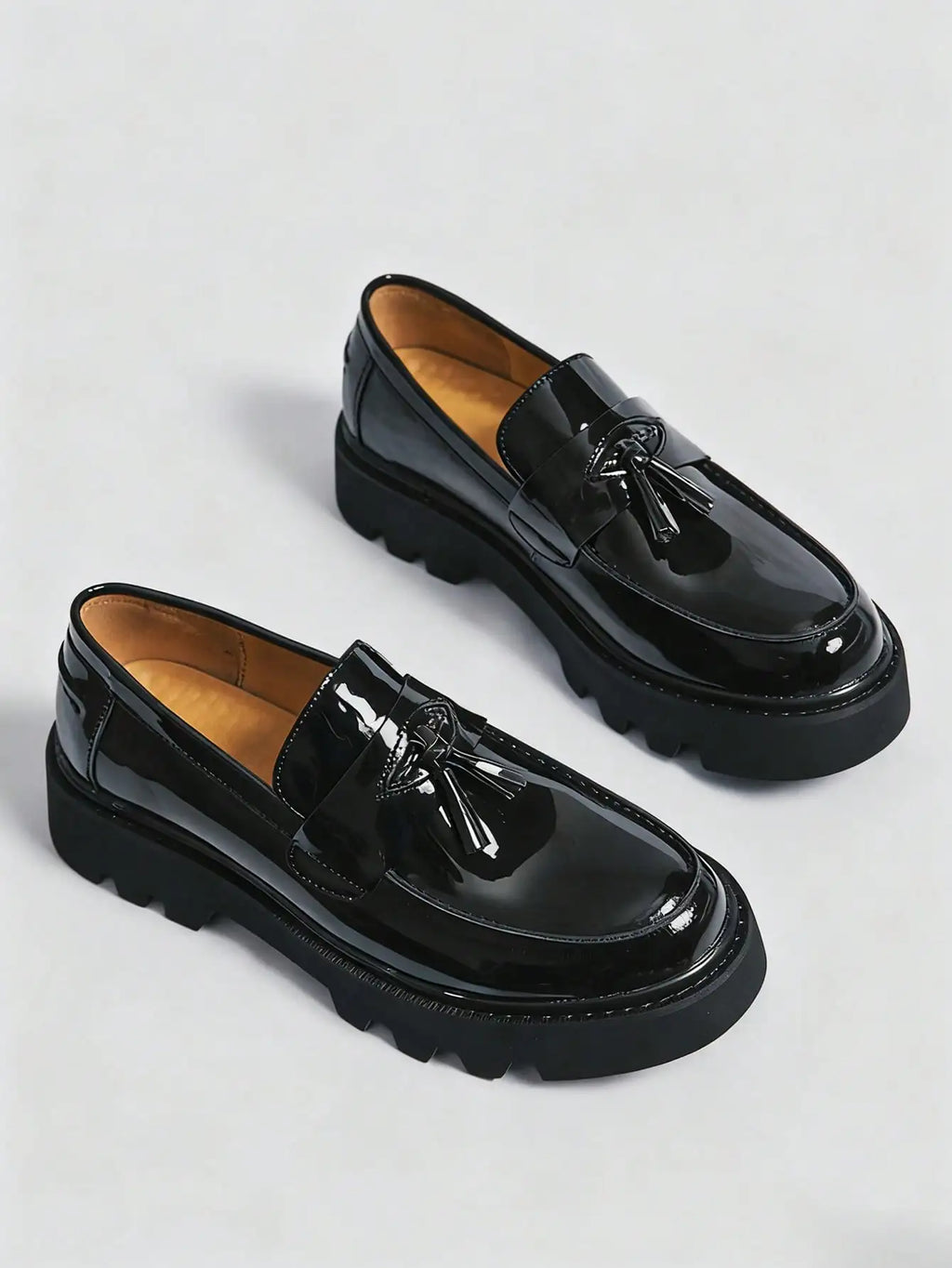 Men's Classic Fashion Thick Sole Penny Loafers Slip-On Business Dress Shoes