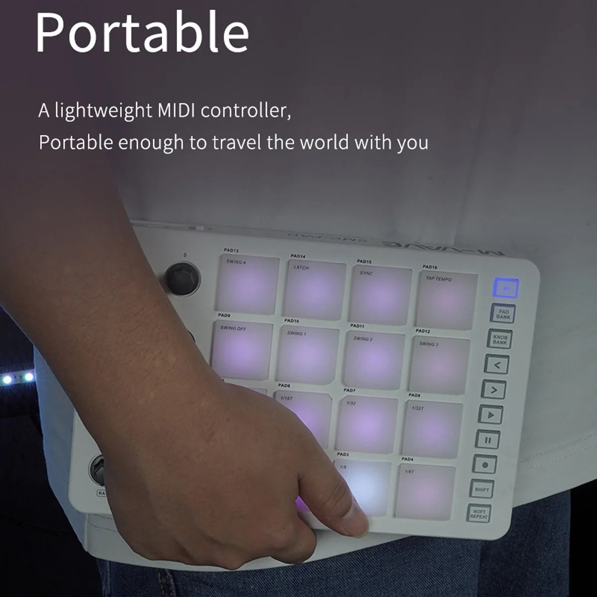 M-VAVE SMC-PAD Portable MIDI Controller Set