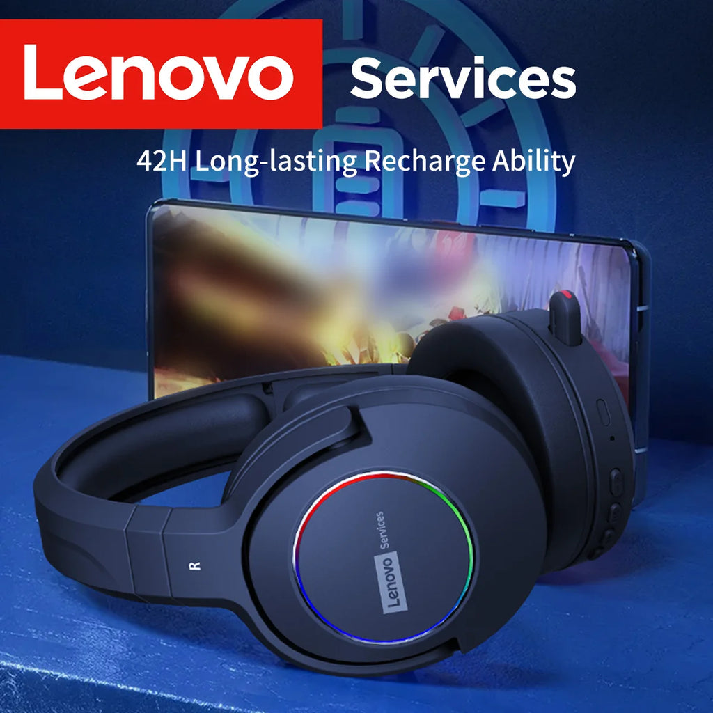 Low Latency Wireless Tri-Mode Headset with In-Game Noise Reduction by Lenovo