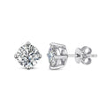 925 Silver Platinum Plated Moissanite Diamond Earrings (0.1-3CT)