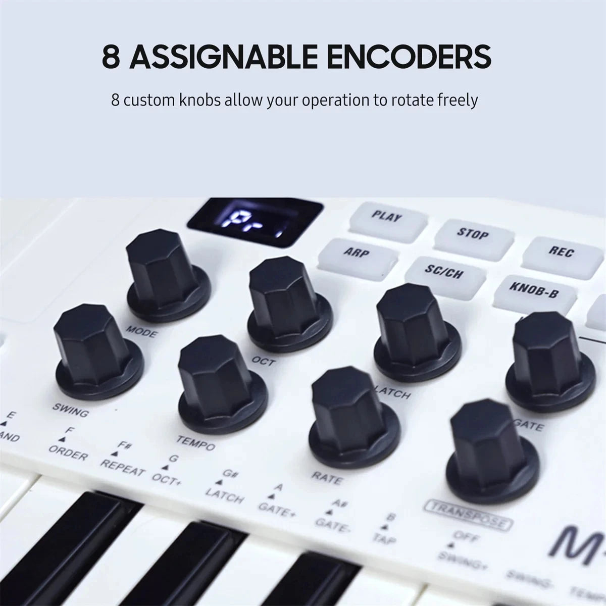 M-VAVE SMK-25 Pro MIDI Controller Wireless/USB DAW Sync | RGB Backlit