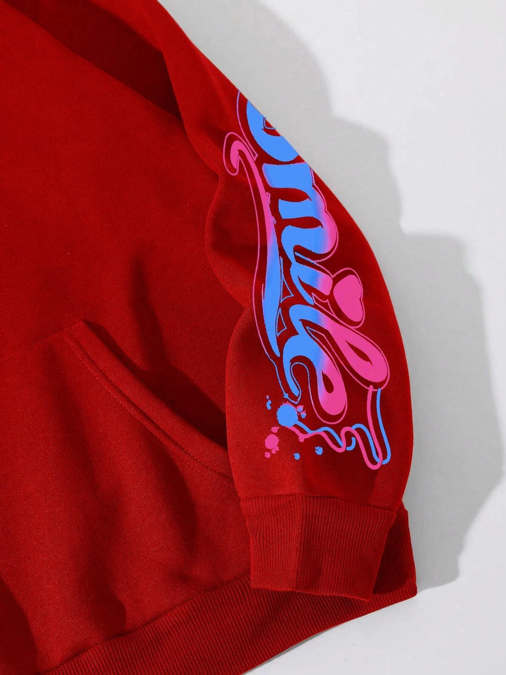 'Happy Day' Graffiti Printed Street Hoodie