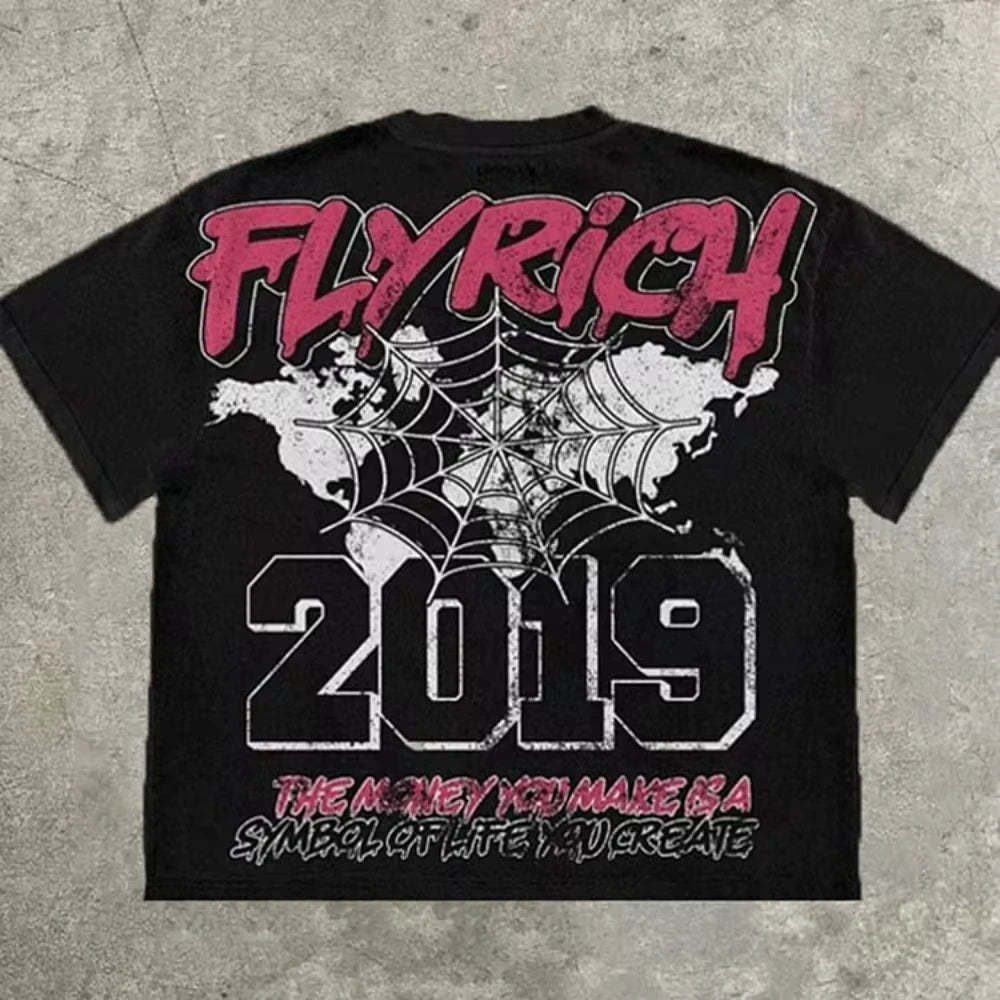 Vintage FlyRich World Graphic T-Shirt