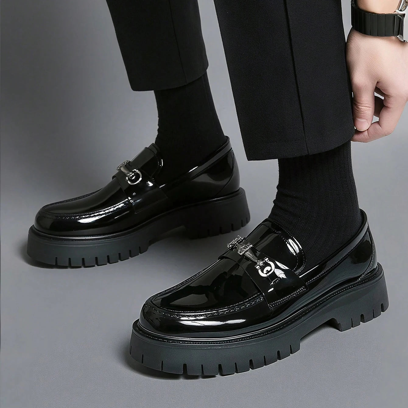 Men's Classic Thick Soled Penny Loafers