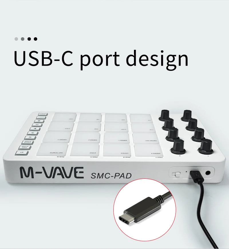 M-VAVE SMC-PAD Portable MIDI Controller Set