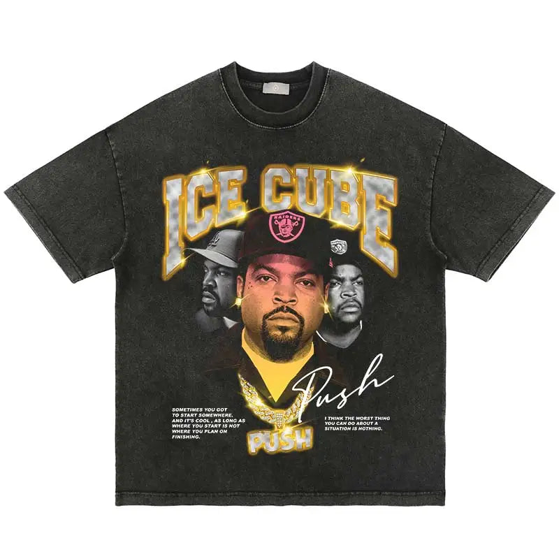 Ice Cube Harajuku Graphic Tee - Hip-Hop Style Essential