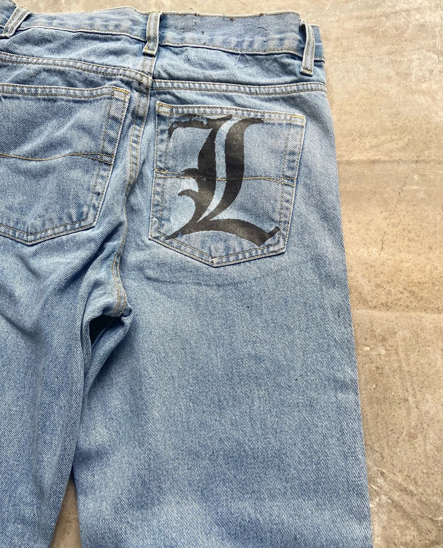 Baggy Anime Printed Denim Jeans