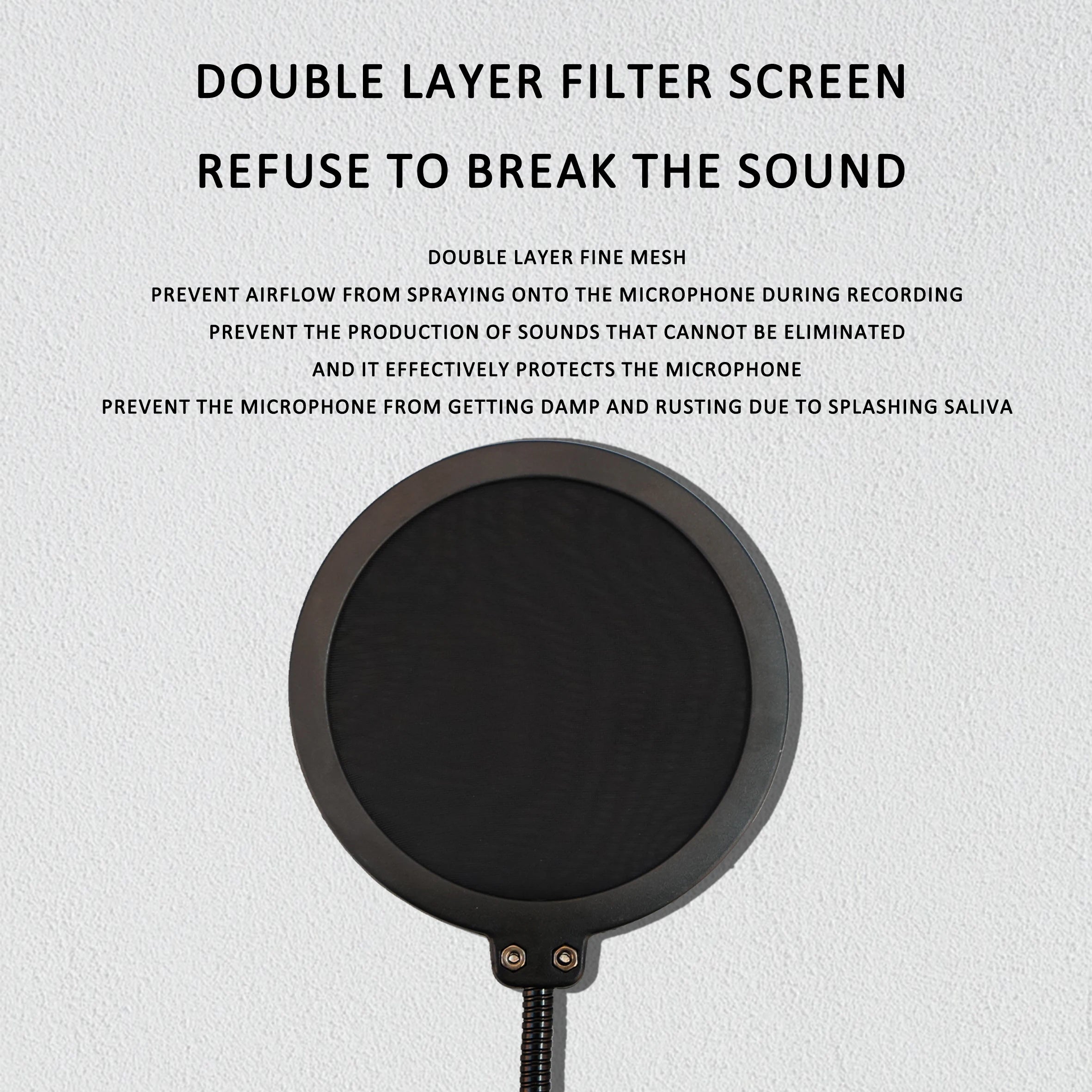 Microphone Popping Filter for Studio Recording
