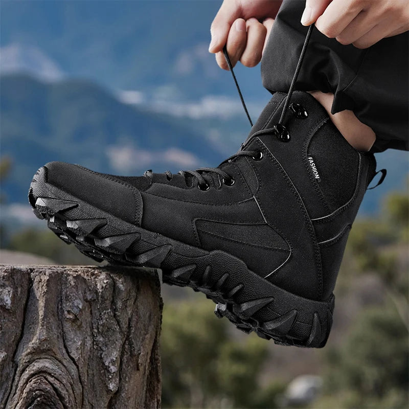 Men's Suede Outdoor Non-Slip Hiking Boots
