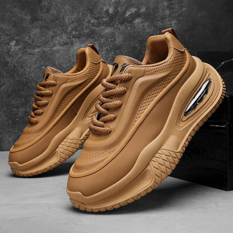 Men's Fashionable Thick Soled Skateboarding Shoes