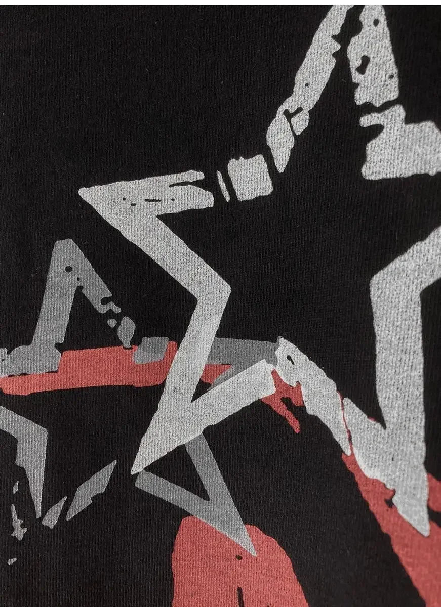 Emo Gothic 'Stars, Stripes, Skulls' Graphic T-Shirt