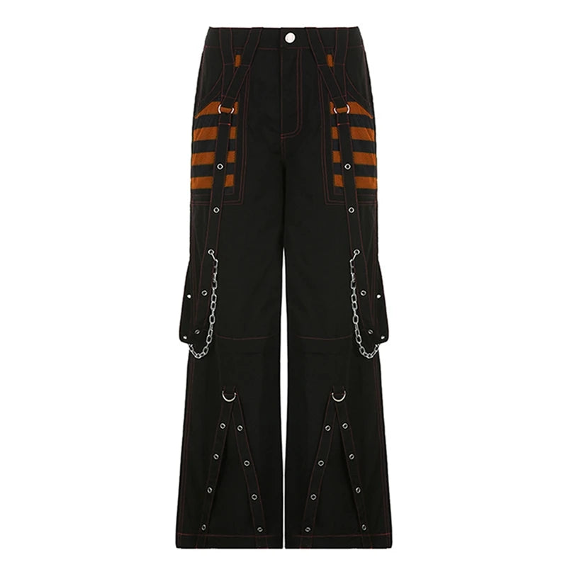 Y2K Punk Denim E-girl Baggy Cargo Pants