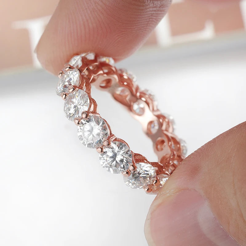 3/3.5/5mm Rose Gold Diamond Ring