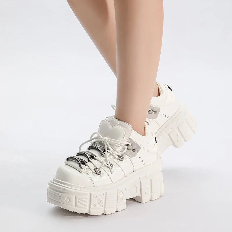 Women's Chunky Retro Platform Ankle Boots