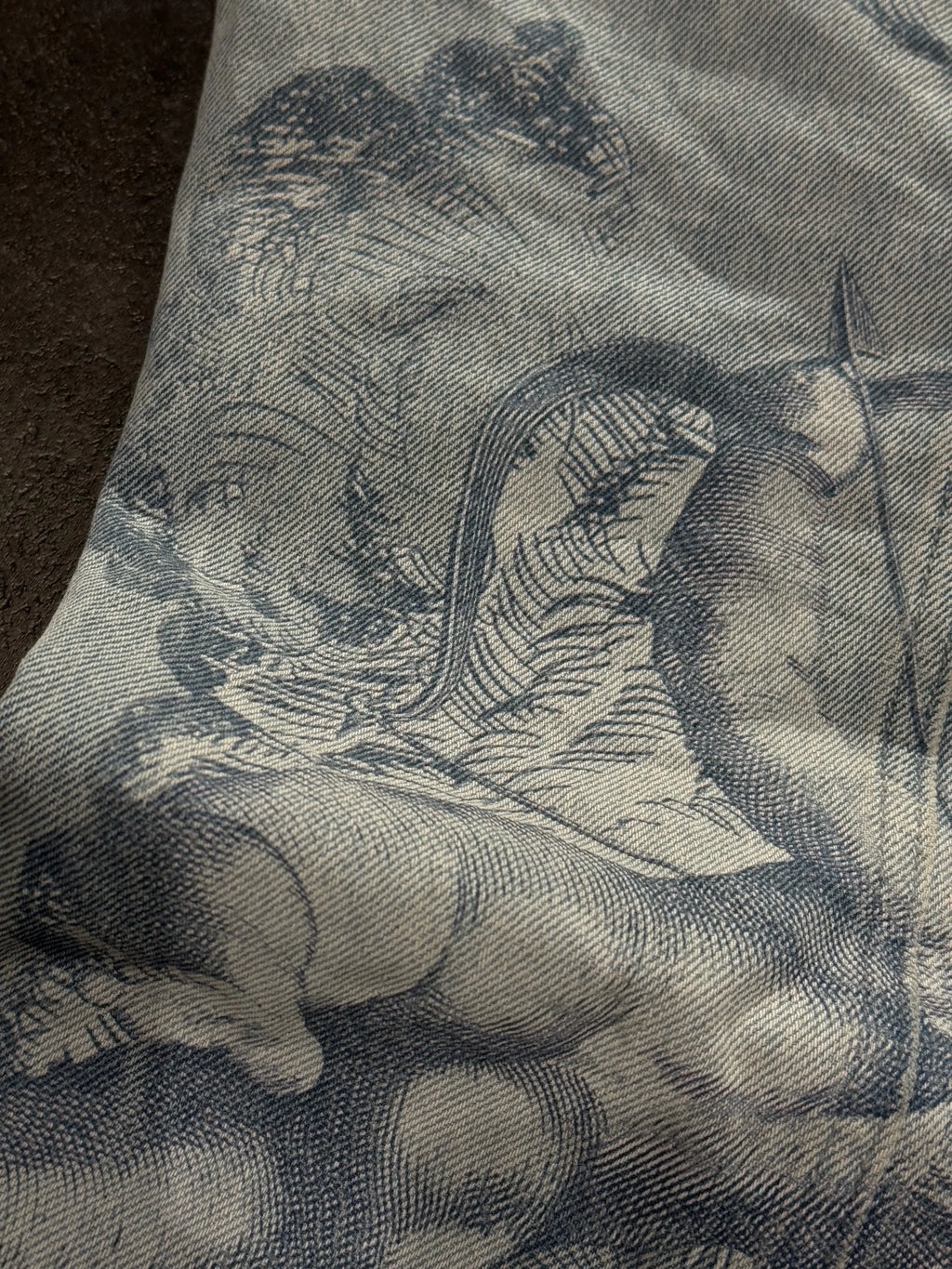 Baggy Trendy Retro Jeans (Cupid Pattern)