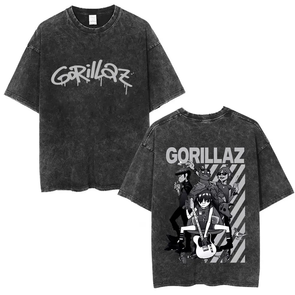 Vintage Gorillaz Punk Graphic T-shirt