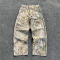 Y2K Retro Zip Up Camouflage Street Set
