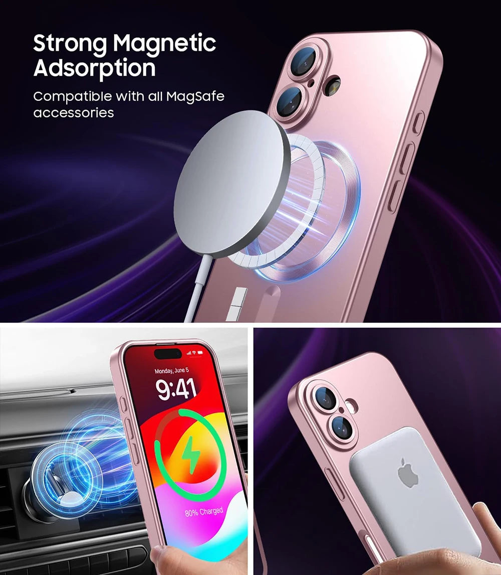 Magnetic Wireless Charging Phone Case For iPhone