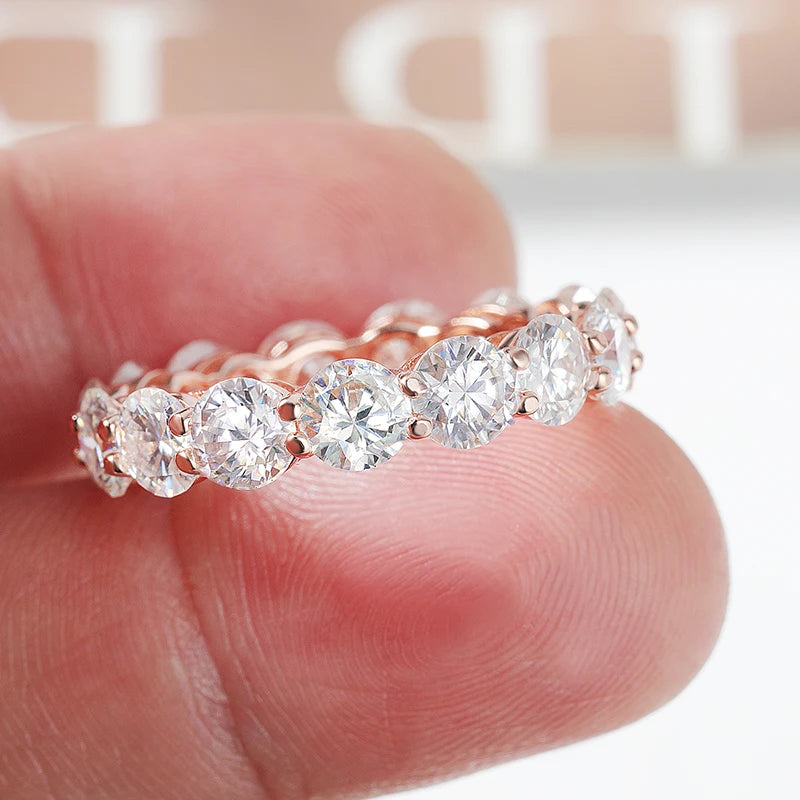 3/3.5/5mm Rose Gold Diamond Ring