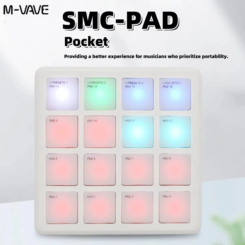 M-VAVE SMC-PAD Portable MIDI Controller Set