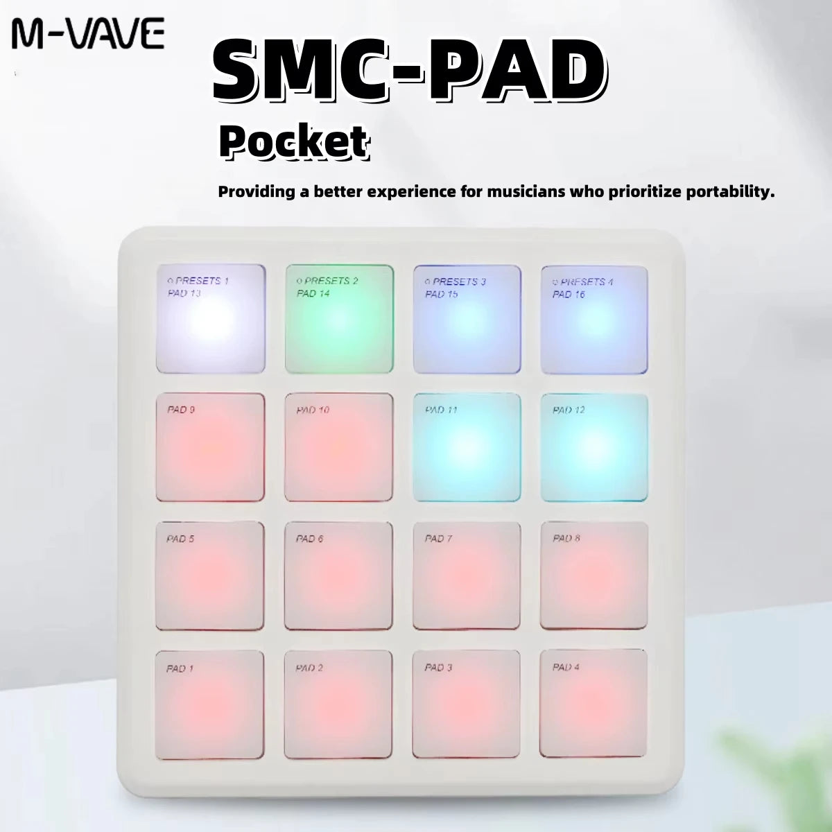 M-VAVE SMC-PAD Portable MIDI Controller Set