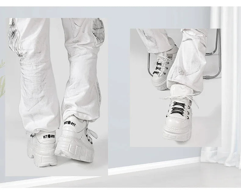 Women's Chunky Retro Platform Ankle Boots